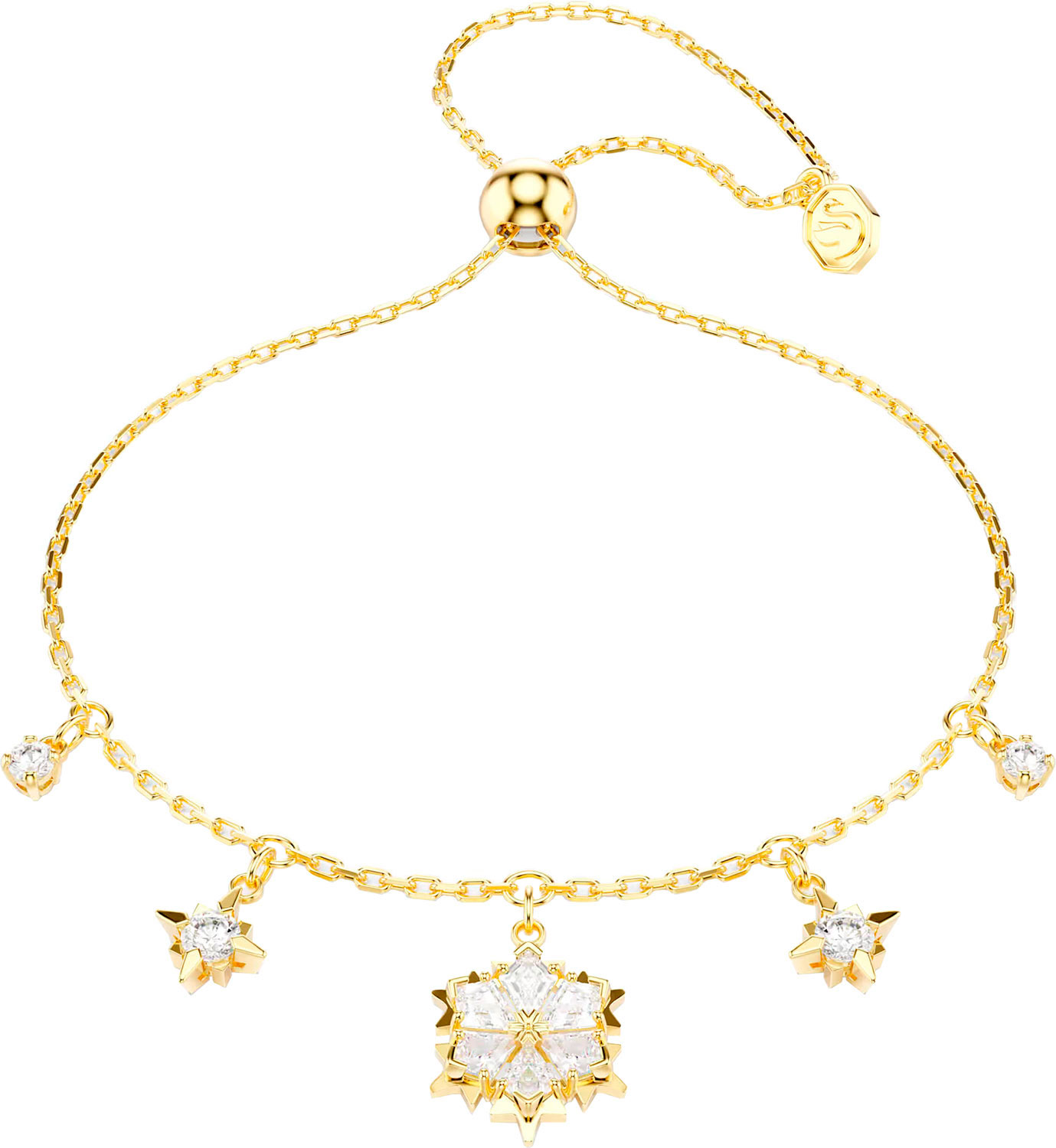Браслет цепь с подвесками ''Снежинки'' Swarovski Magic 5757800