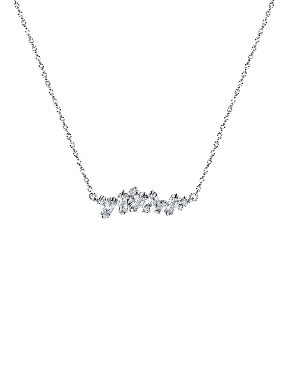 Серебряное колье с подвеской Terekhova jeweler TJUCPS0FB000003 с фианитами