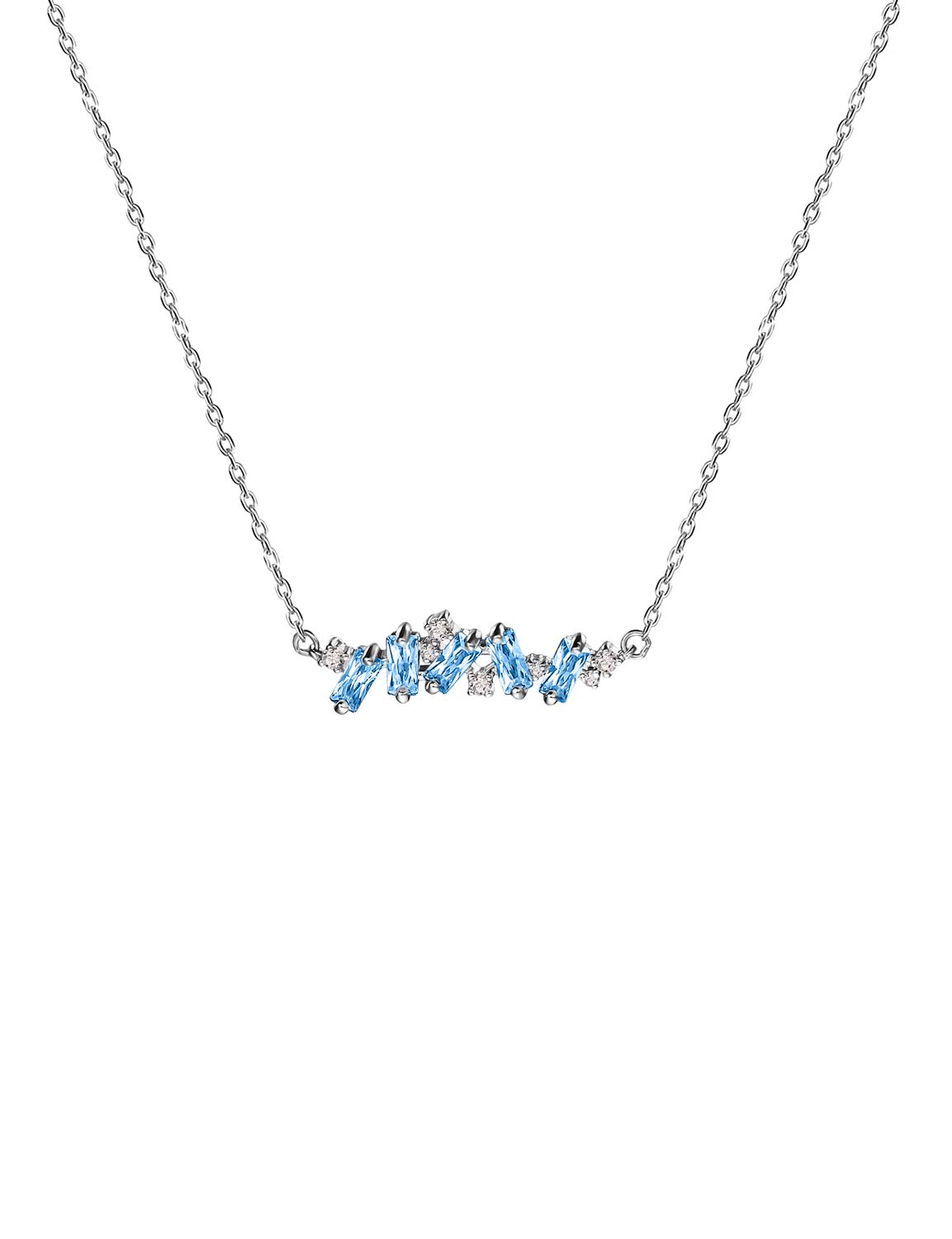 Серебряное колье с подвеской Terekhova jeweler TJUCPS0FG000003 с фианитами