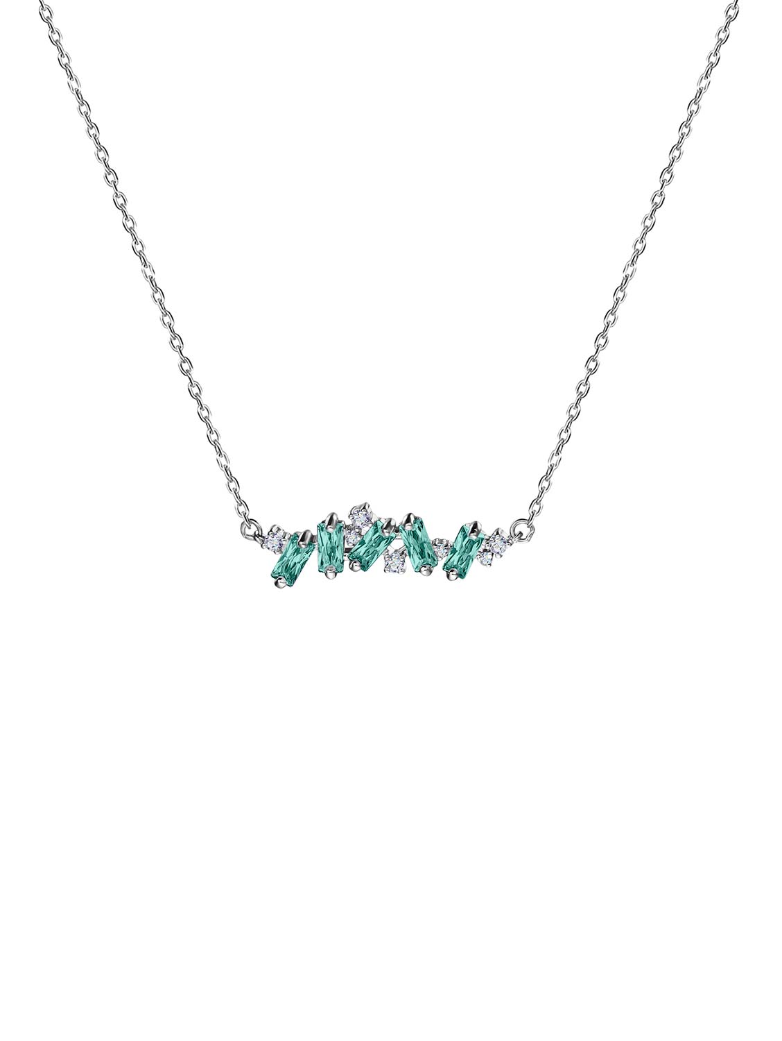 Серебряное колье с подвеской Terekhova jeweler TJUCPS0FZ000003 с фианитами