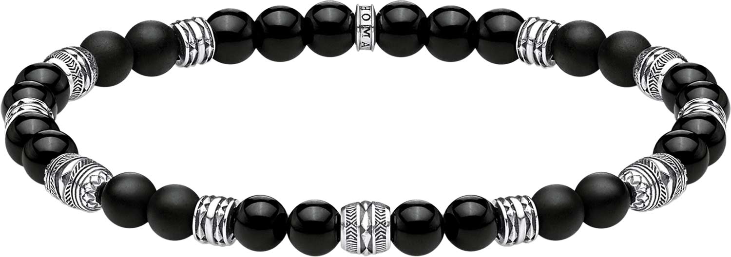 Браслет из бусин Thomas Sabo A1924-704-11 с обсидианом