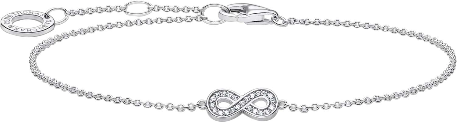 Серебряный браслет цепь Thomas Sabo A2003-051-14 с фианитами