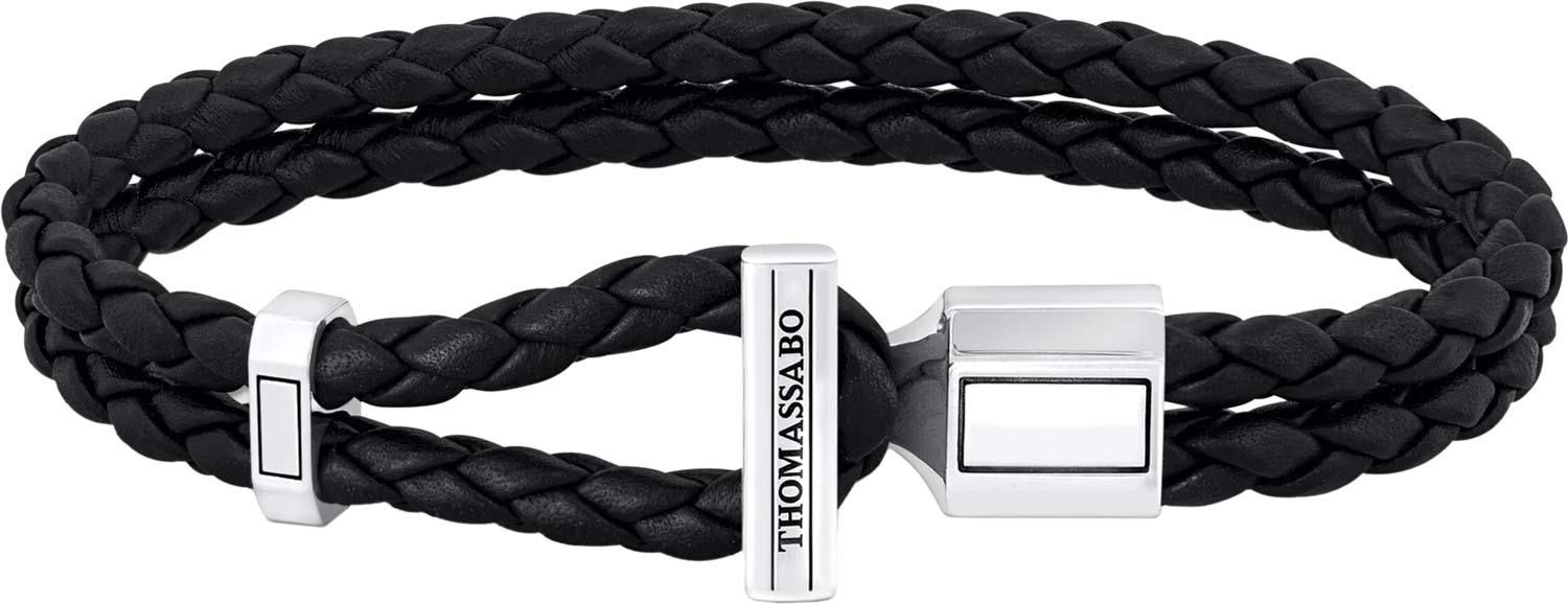 Мужской кожаный плетеный браслет Thomas Sabo A2148-682-11