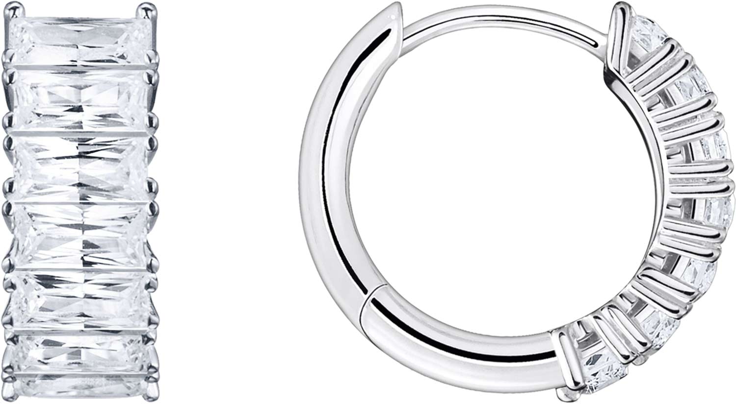 Серебряные серьги кольца конго Thomas Sabo CR667-051-14 с фианитами