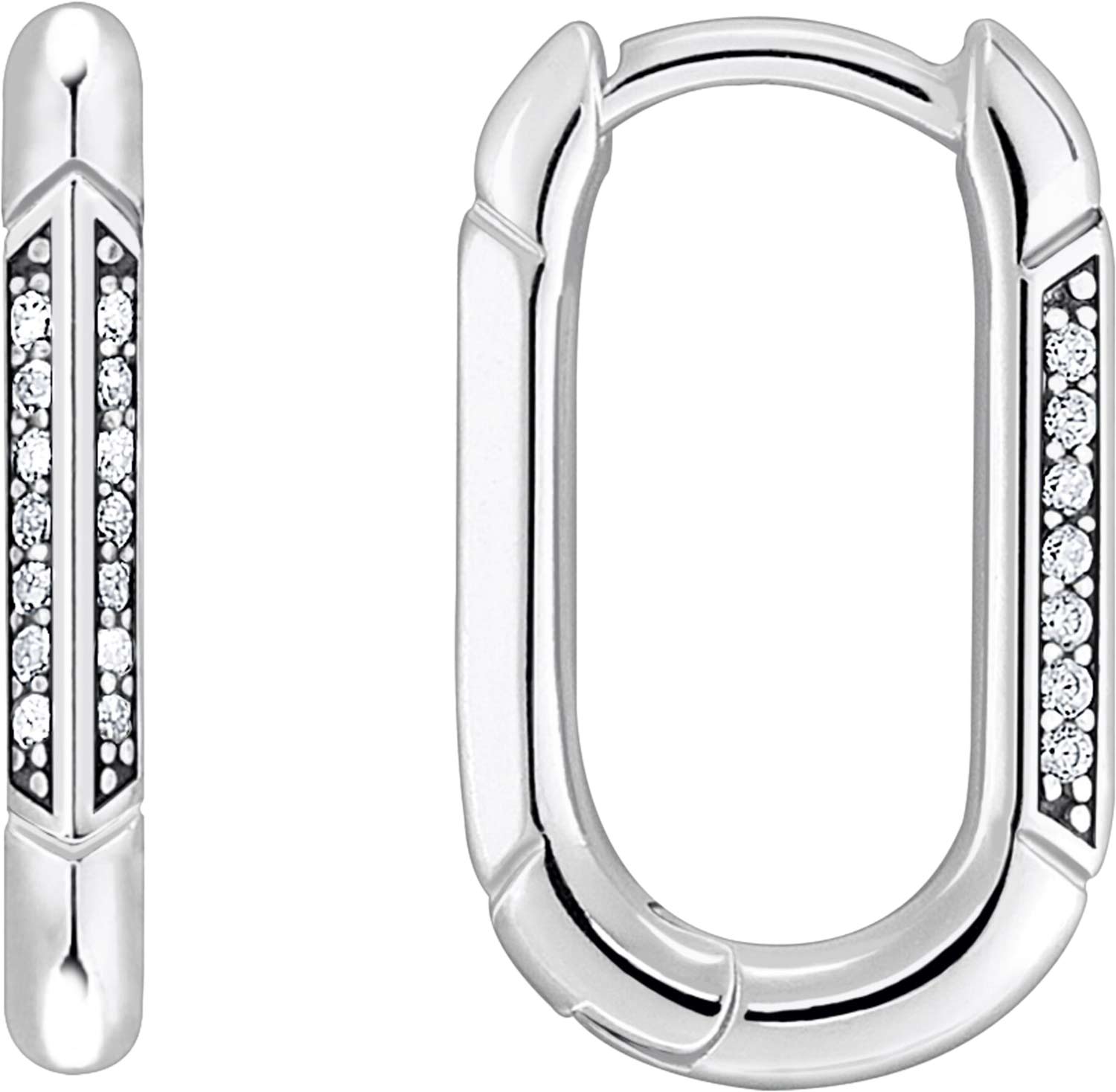 Серебряные серьги Thomas Sabo CR675-643-14 c фианитом