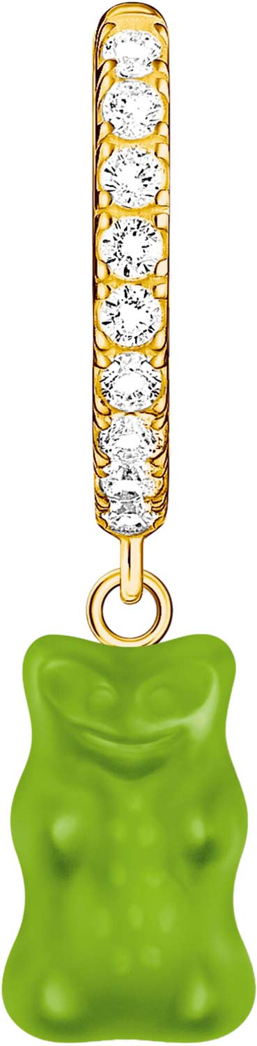 Серебряная одиночная серьга с подвеской ''Haribo'' Thomas Sabo CR726-414-6 с хрустальным стеклом, фианитами