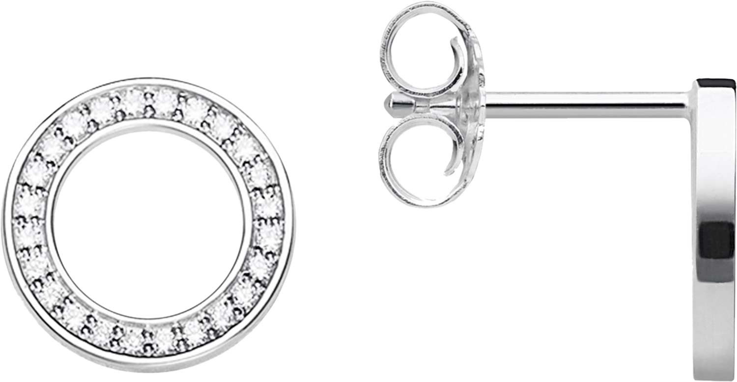 Серебряные серьги пусеты-гвоздики Thomas Sabo H1947-051-14 с фианитами