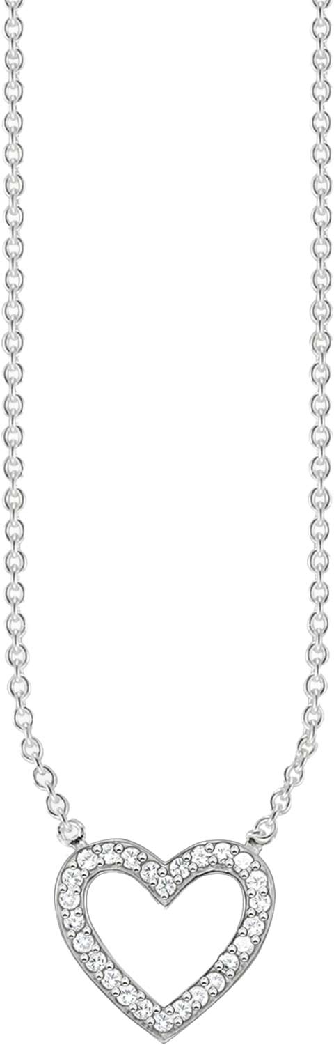 Серебряная подвеска на цепочке Thomas Sabo KE1554-051-14 с фианитами
