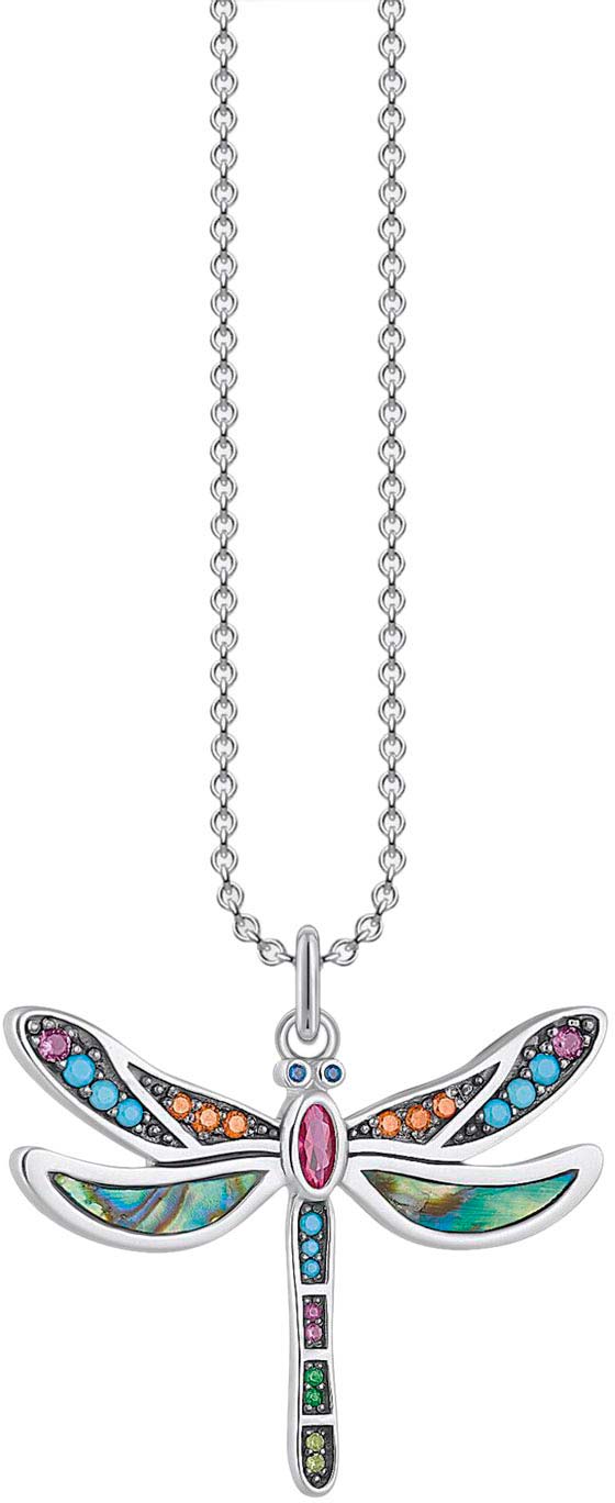 Серебряный кулон Thomas Sabo KE1970-964-7 c перламутром, фианитом, корундами, cо шпинелью