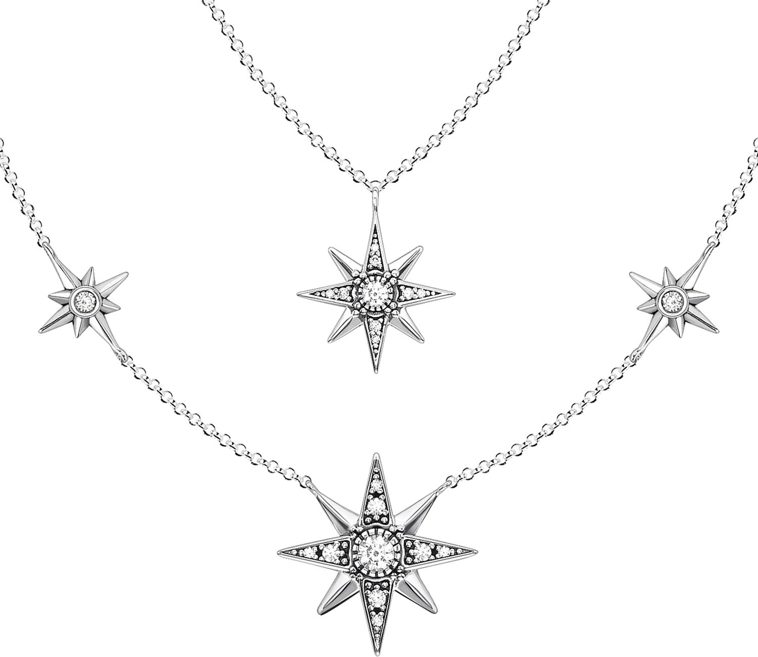 Серебряное колье Thomas Sabo KE1984-643-14 c фианитом