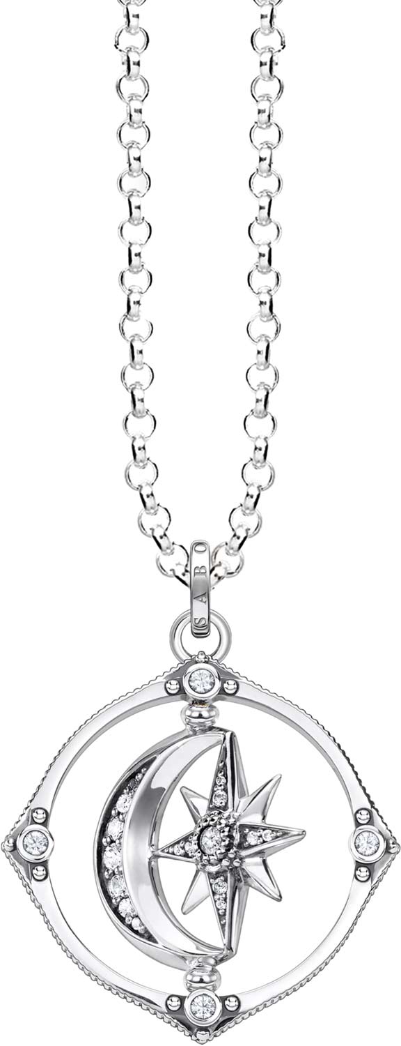 Серебряная подвеска на цепочке Thomas Sabo KE1985-643-14 с фианитами