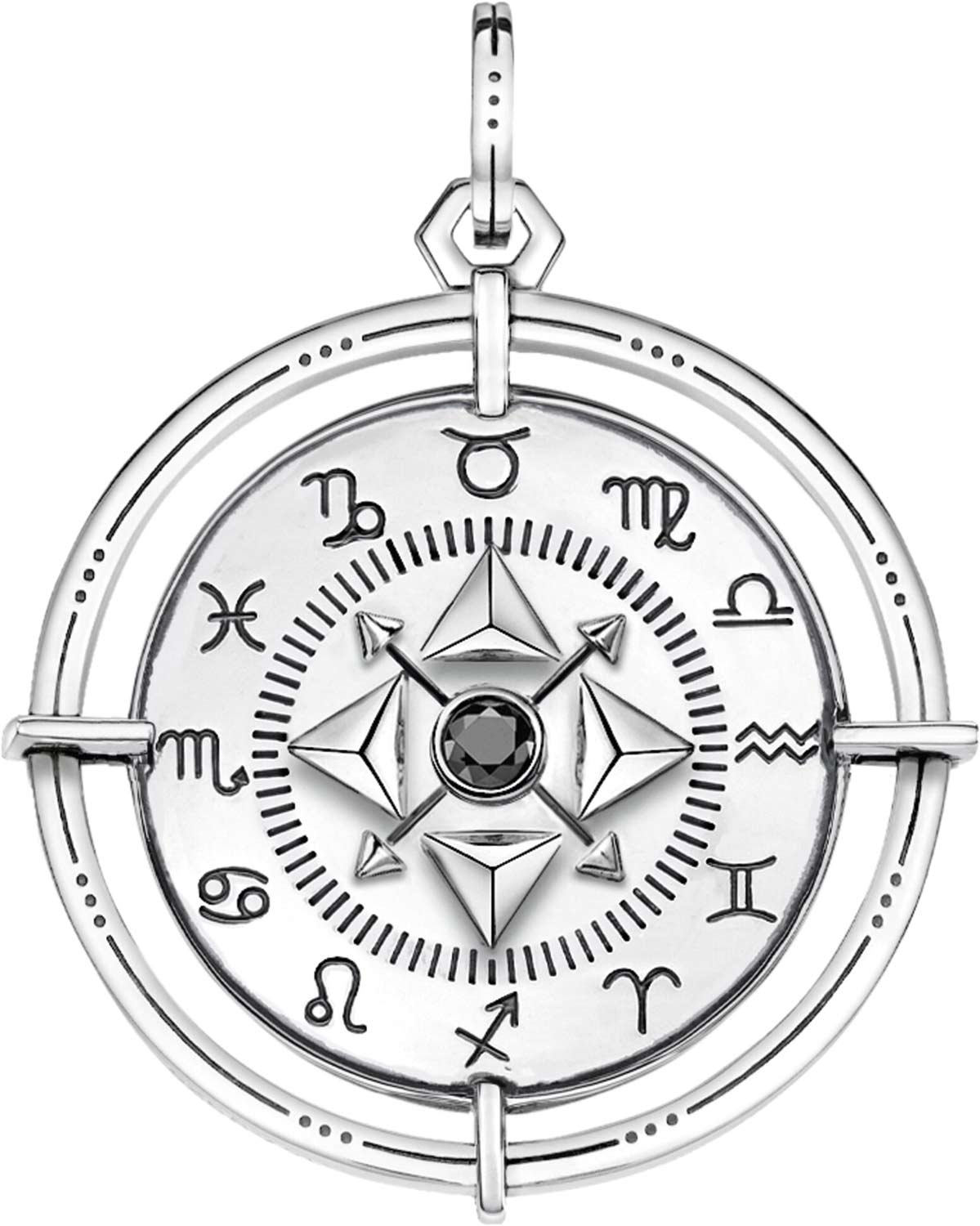 Серебряная подвеска на цепочке ''Стихии природы'' Thomas Sabo PE907-643-11 с фианитом