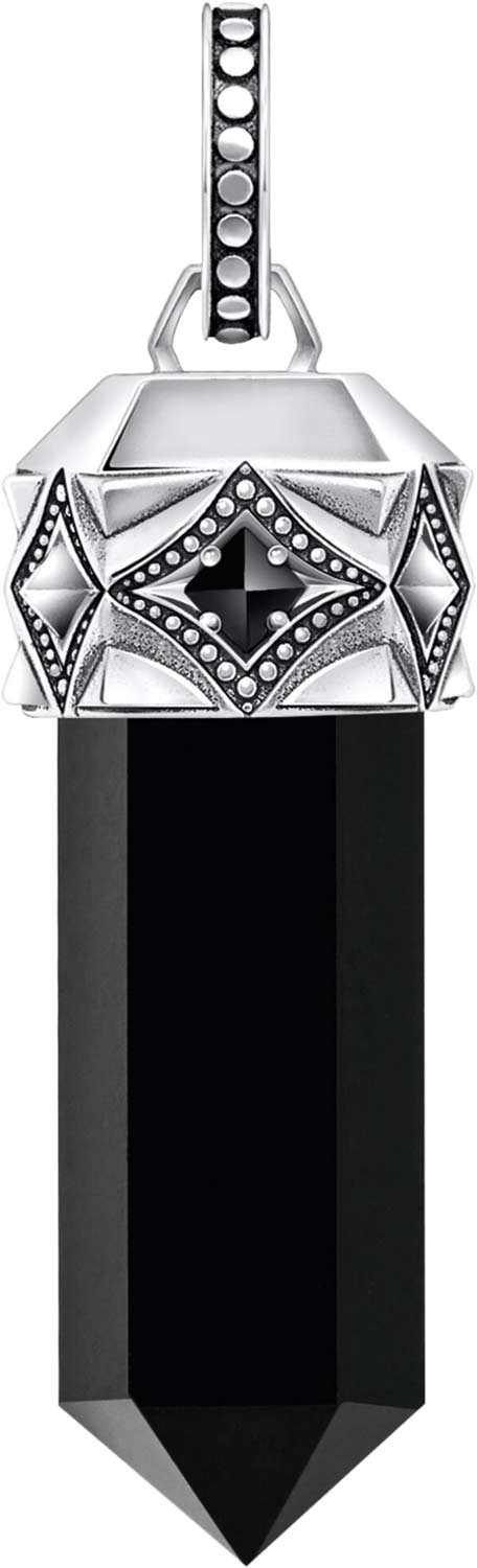 Серебряная подвеска Thomas Sabo PE964-641-11 с ониксом, фианитами