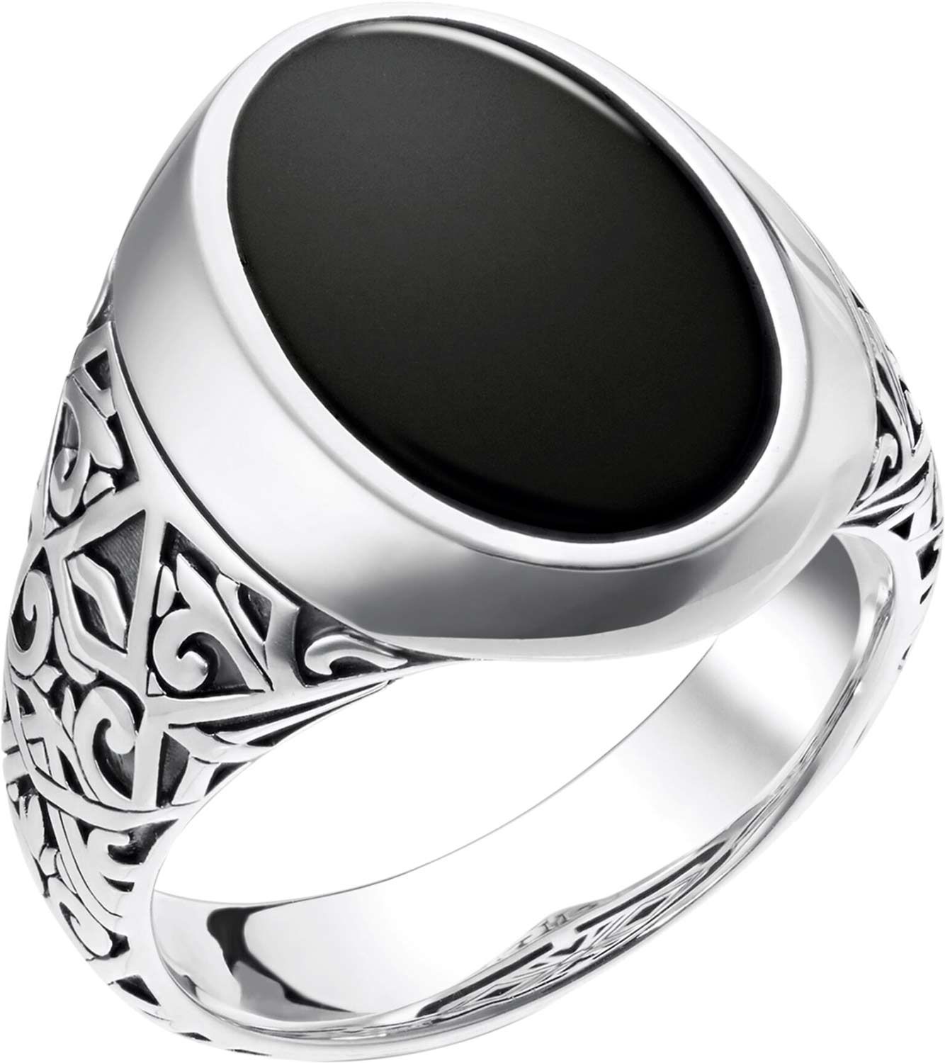 Мужская серебряная печатка перстень Thomas Sabo TR2242-698-11 с ониксом