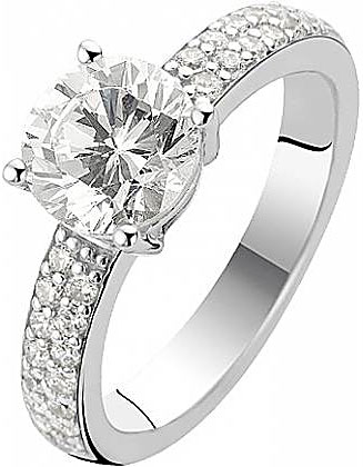 Серебряное кольцо Ti Sento 1737ZI с кубическим цирконием