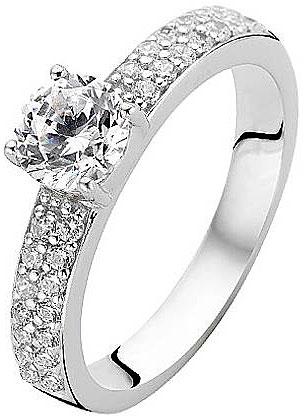 Серебряное кольцо Ti Sento 1795ZI с кубическим цирконием