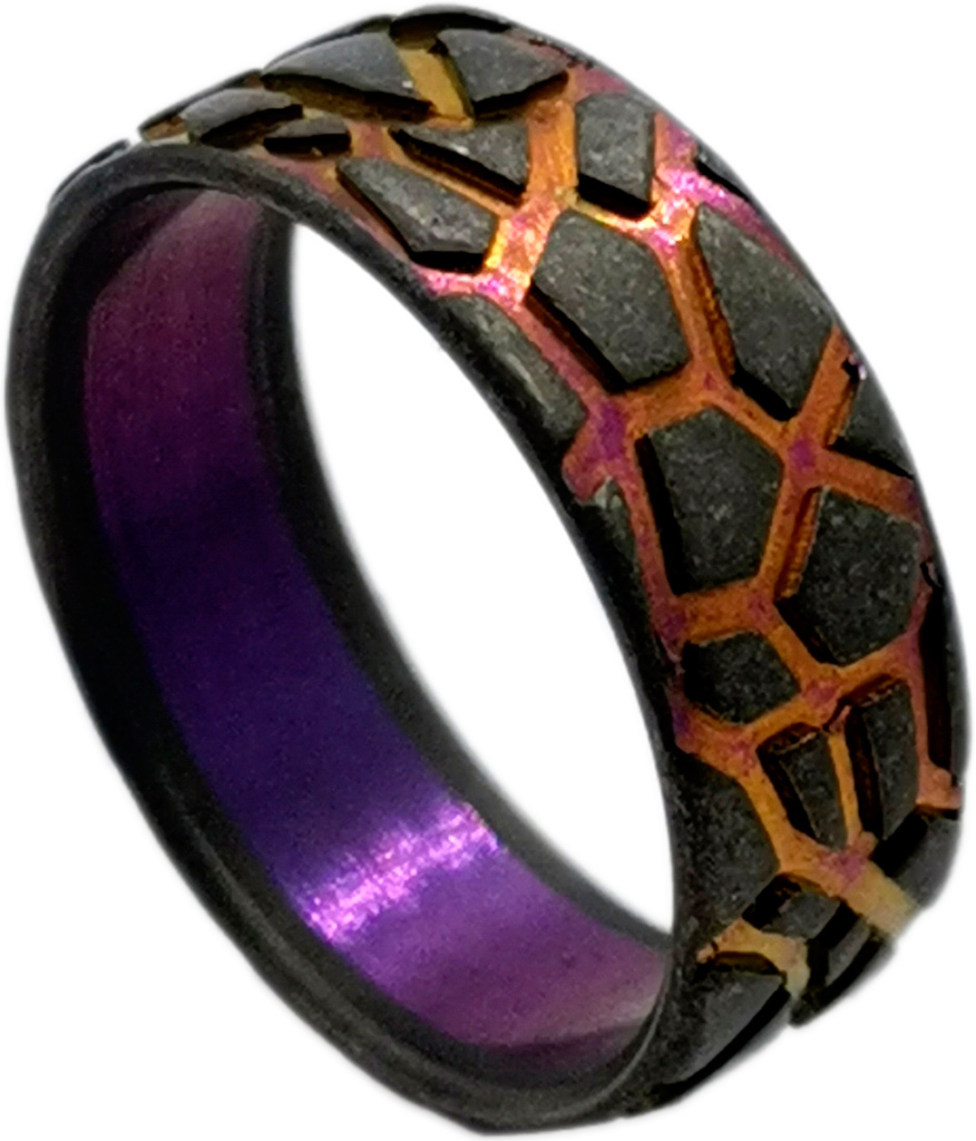 Титановое кольцо ''Лава'' Titanist TS-R0003