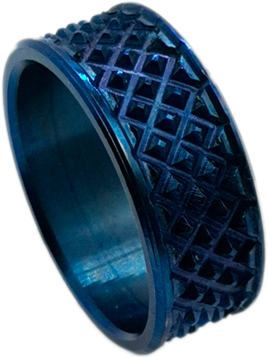 Мужское титановое кольцо ''Фактура'' Titanist TS-R0088