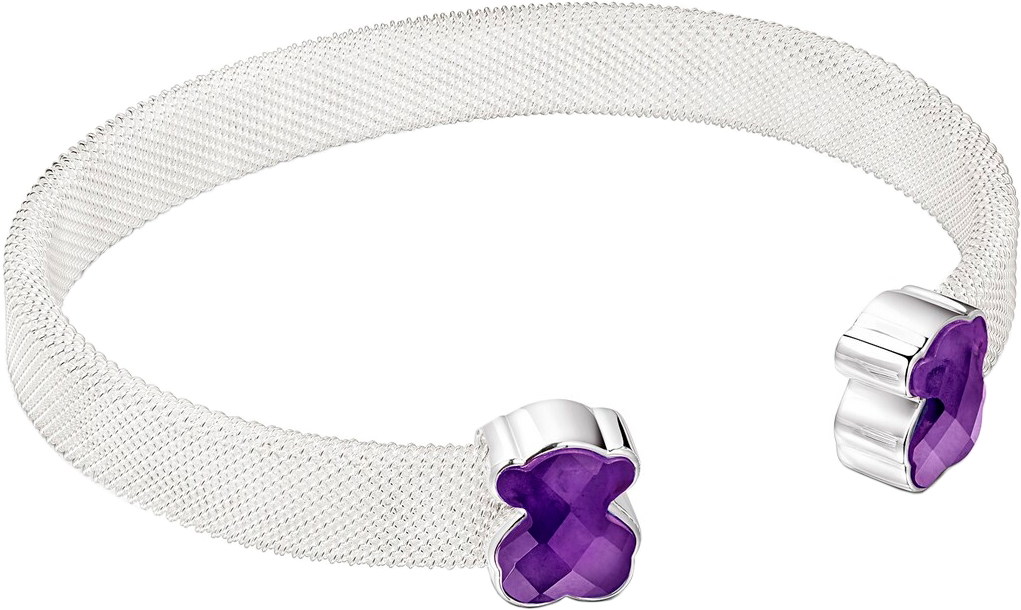 Браслет Mesh Color из стали с аметистом TOUS 013101500