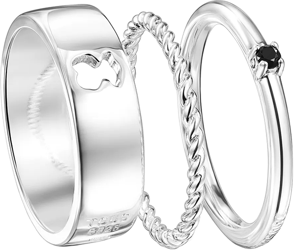 Набор колец из серебра TOUS Ring Mix 018165501 со шпинелью