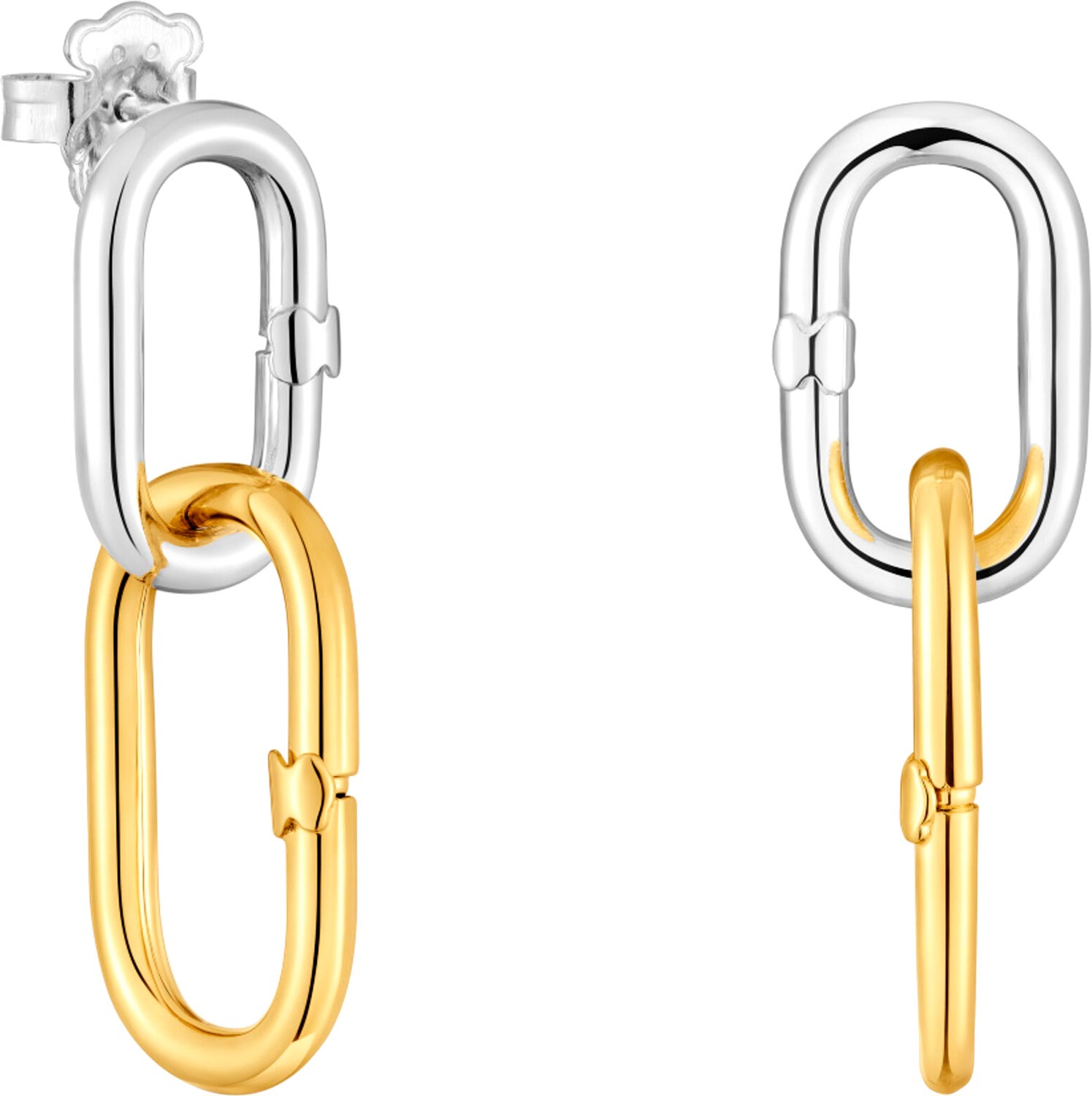 Серебряные серьги TOUS Hold Oval 1004163600