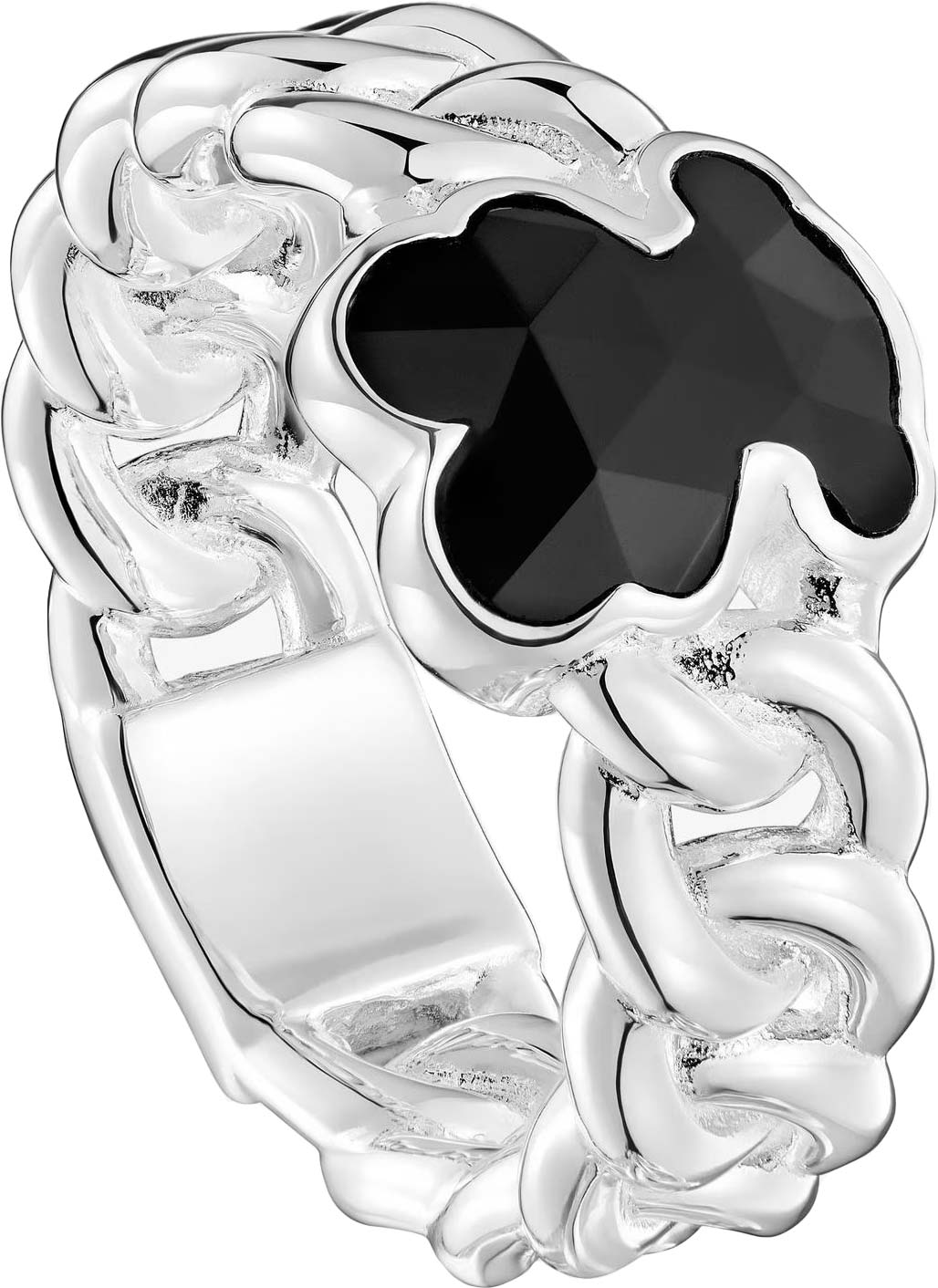 Серебряное кольцо TOUS Icon Color 1004288212 с ониксом