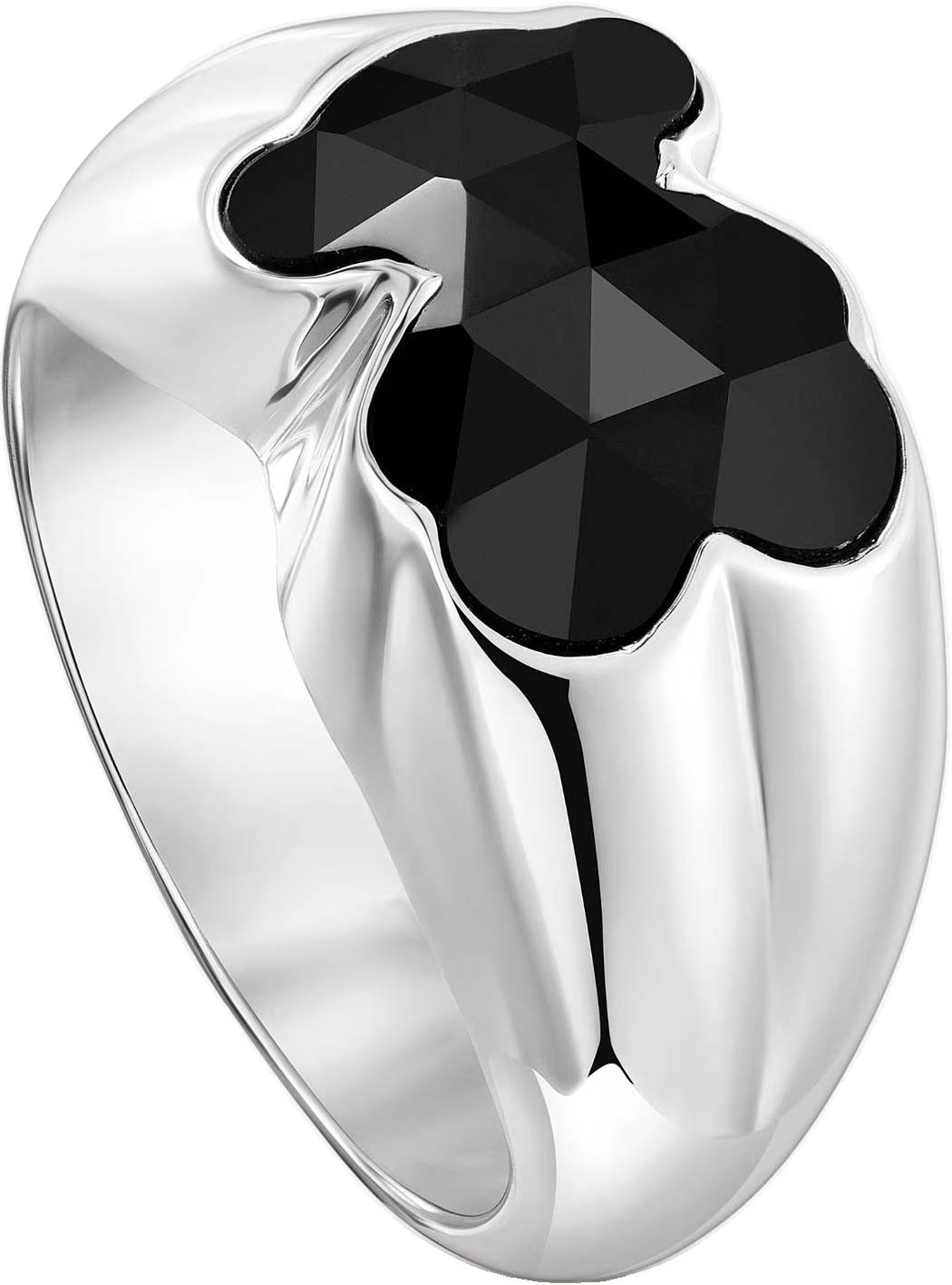 Серебряное кольцо TOUS Icon Color 1004293612 с ониксом
