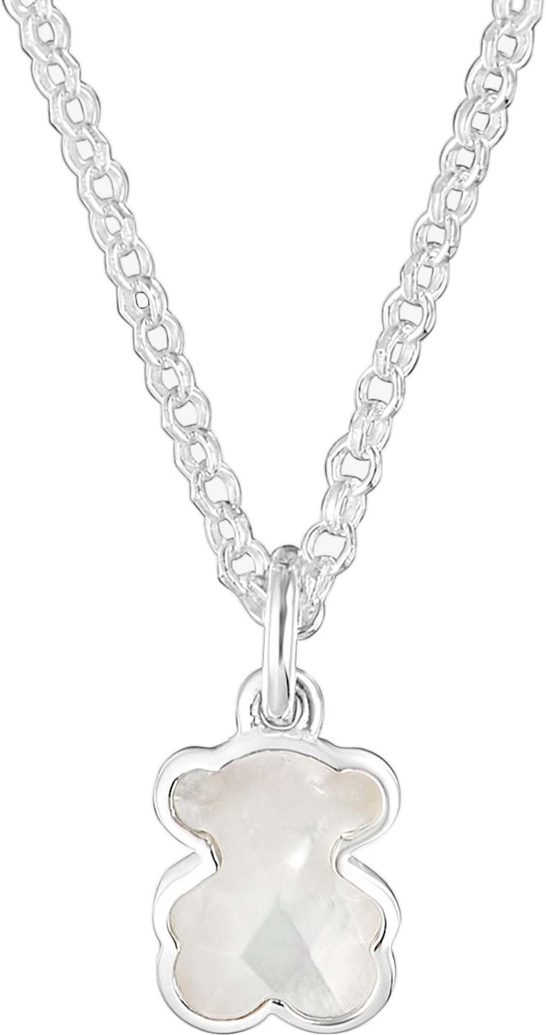 Серебряный кулон на цепочке TOUS Icon Color 1004294800 с перламутром