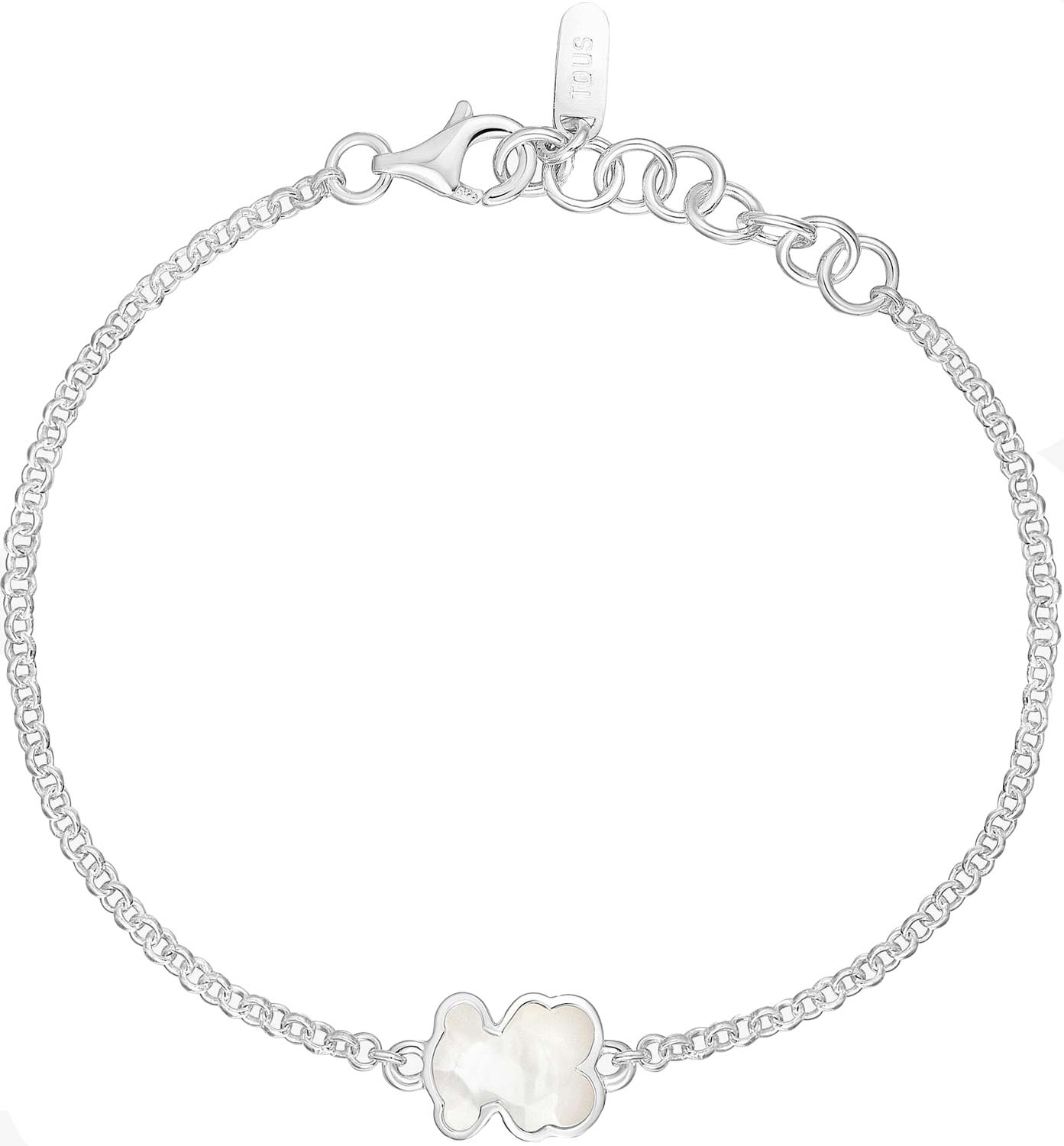 Серебряный браслет цепь TOUS Icon Color 1004294900 с перламутром