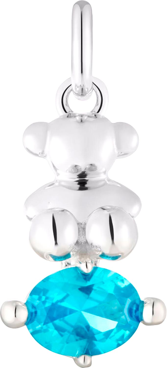 Серебряная подвеска TOUS Bold Bear 1004338000 с искусственным сапфиром