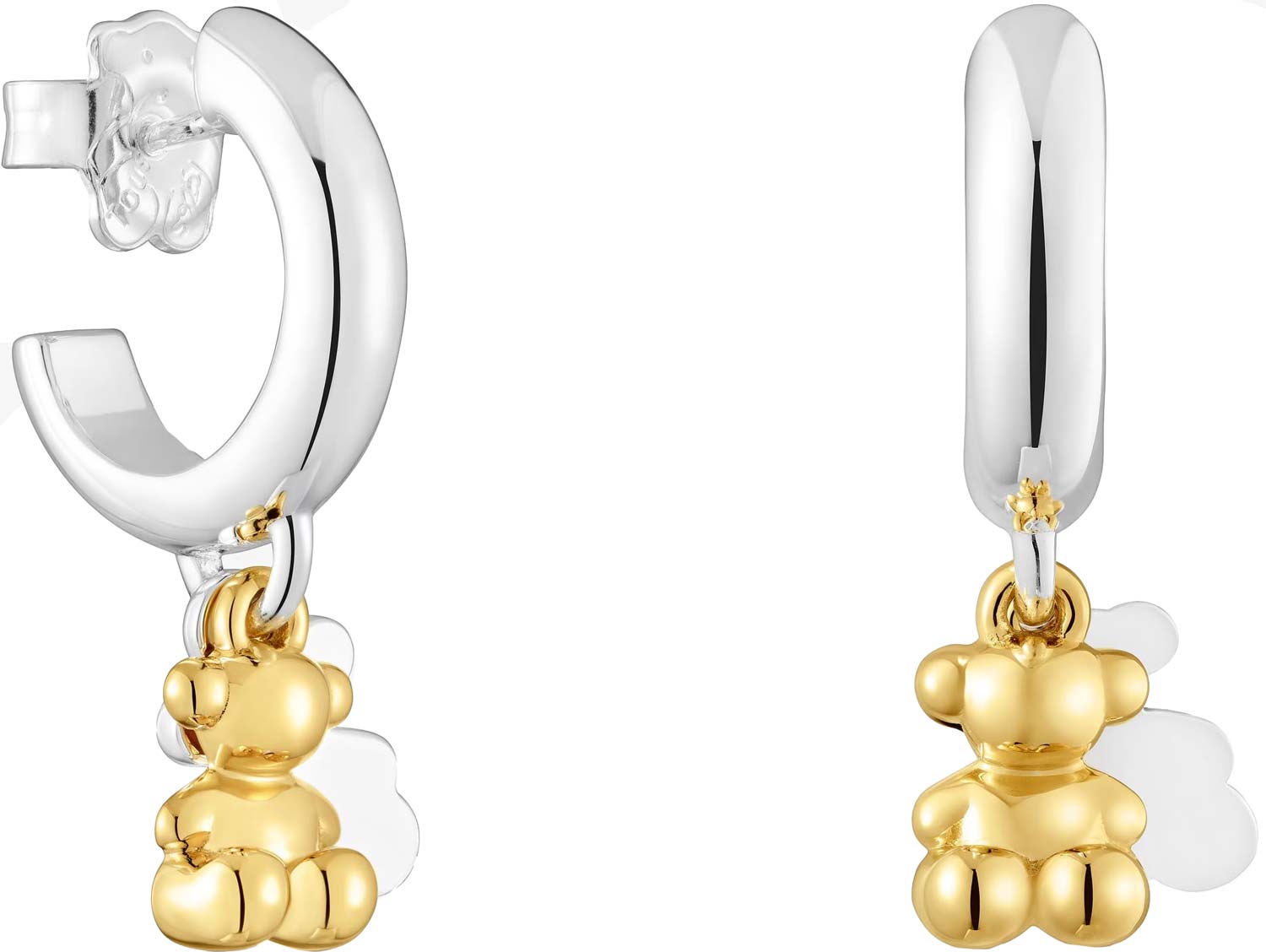 Серебряные серьги с подвесками TOUS Bold Bear 1004448700