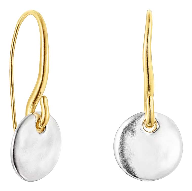 Серьги с подвесками из серебра (вермель) TOUS Luah 111363560