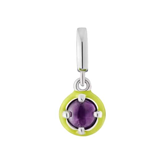 Кулон из серебра TOUS Vibrant Colors 211434540 с эмалью, аметистом