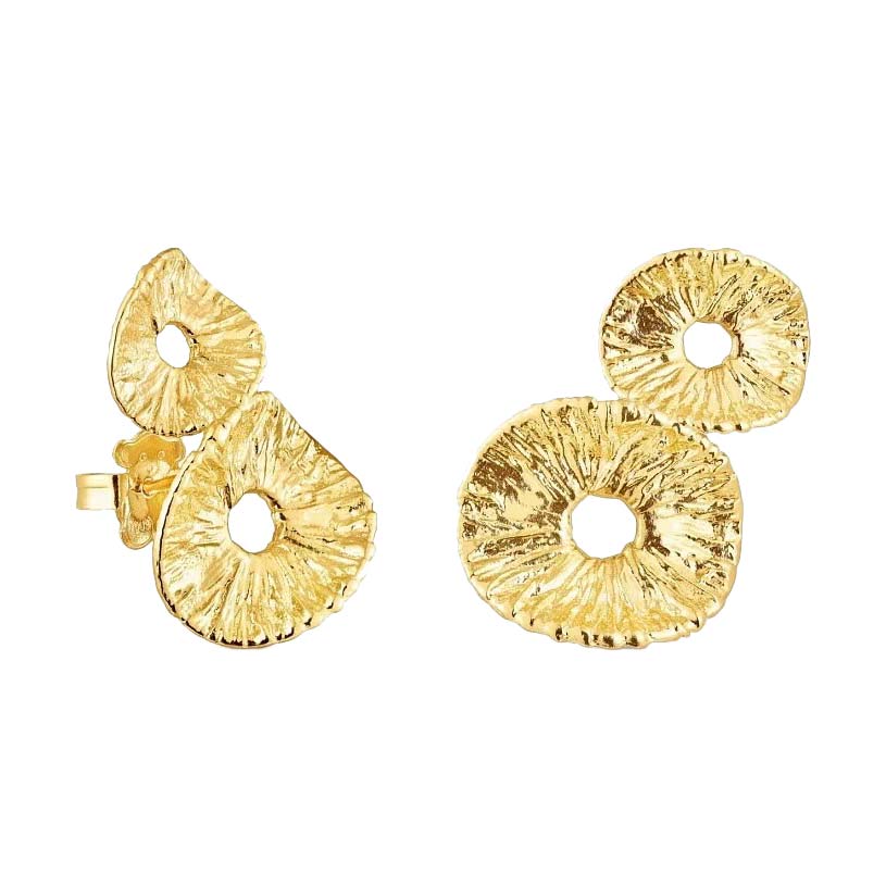 Серьги из серебра (вермель) TOUS Wicker 211553550
