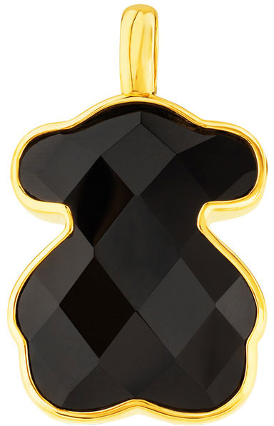 Кулон из серебра (вермель) TOUS Bear 215434570 с ониксом