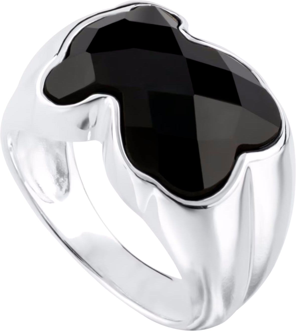 Женский серебряный перстень TOUS Icon Color 715435500 с ониксом