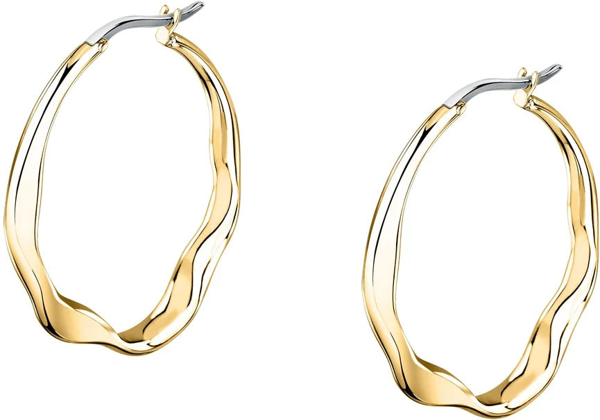 Стальные серьги кольца конго Trussardi TJAXA03