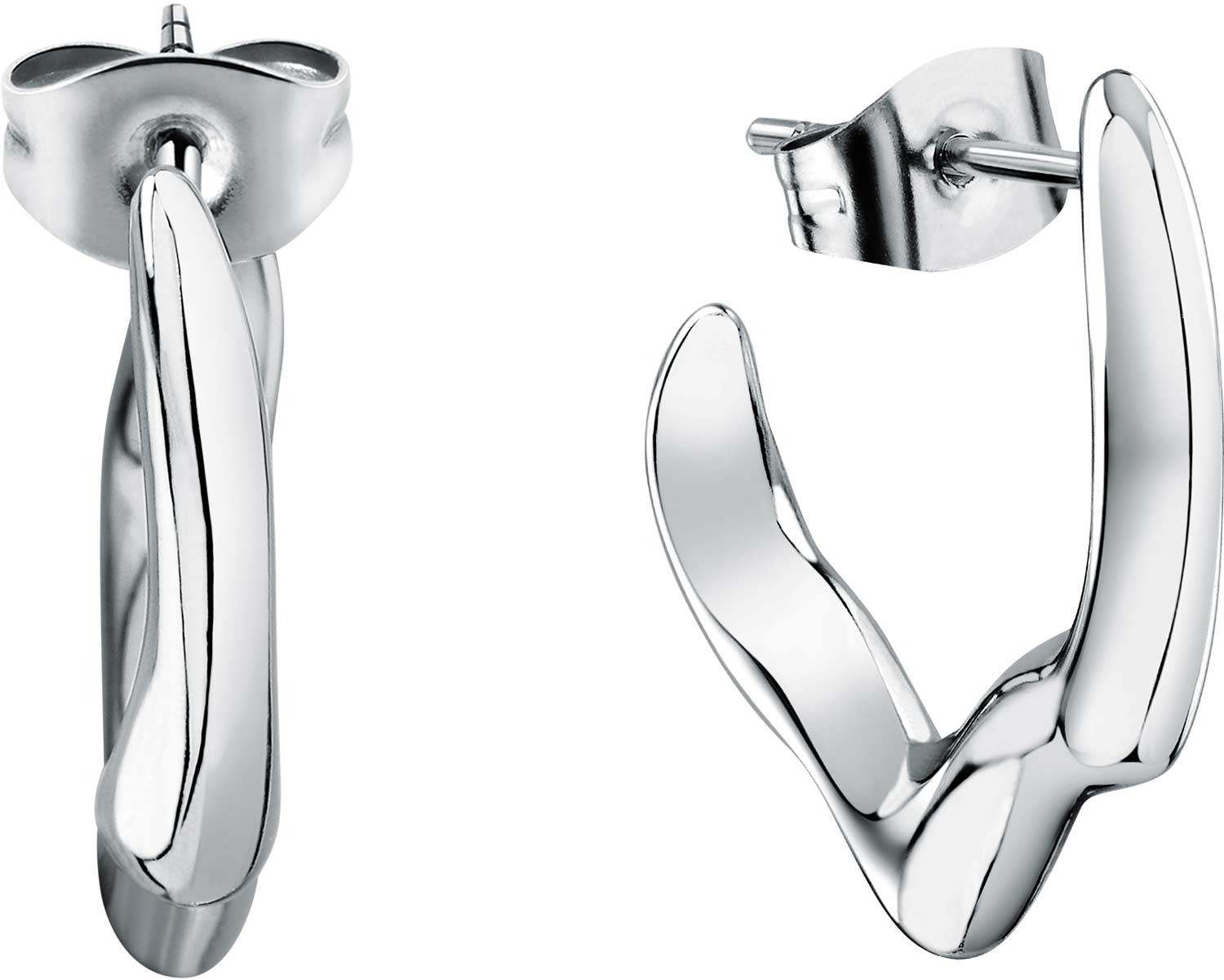 Стальные серьги полукольца Trussardi TJAXA06
