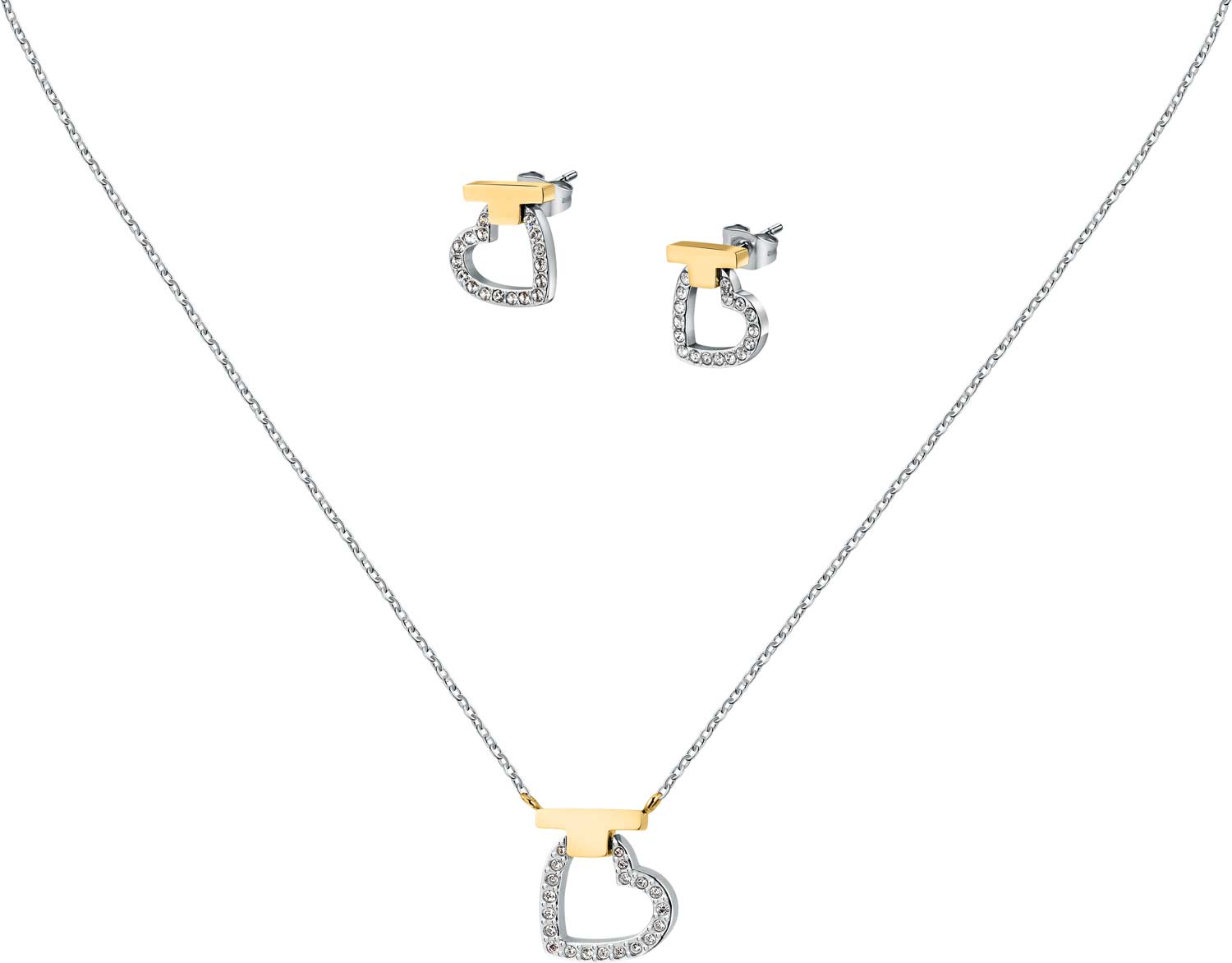 Набор стальных украшений Trussardi TJAXC51 с кристаллами