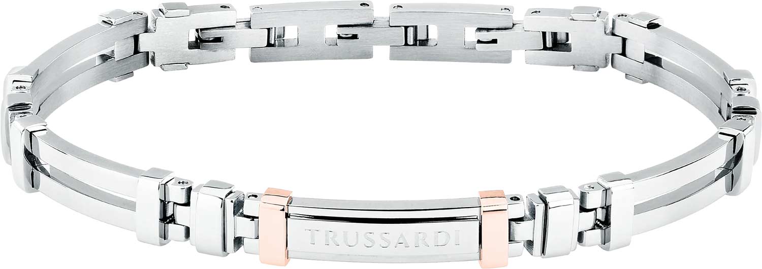 Мужской стальной глидерный браслет Trussardi TJAXV26