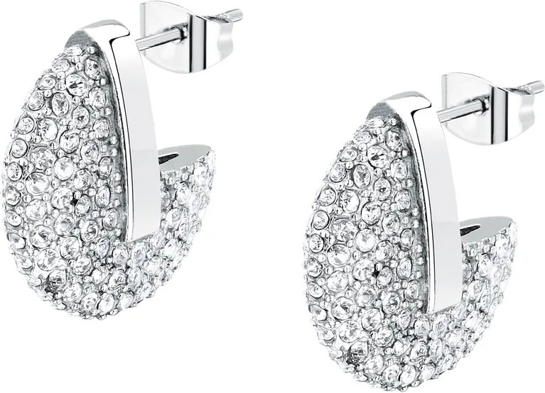 Стальные серьги Trussardi TJAYF16 с кристаллами