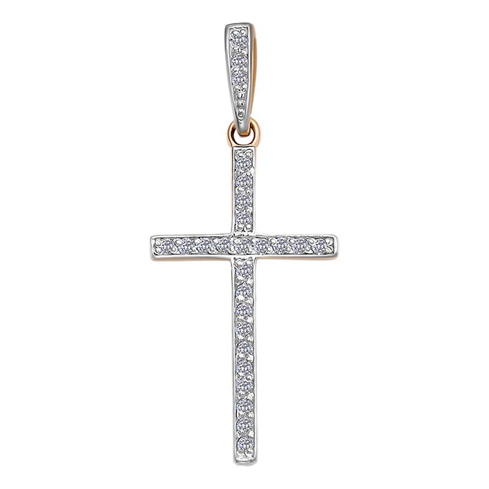 Золотой крестик Veronika KR112-2279BR