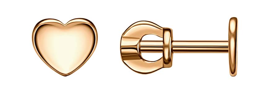 Золотые серьги пусеты-гвоздики Veronika S100-1548