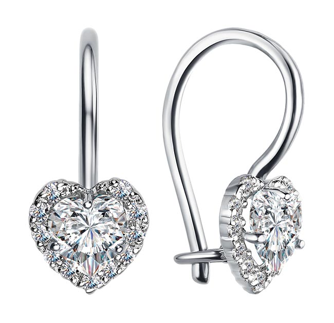 Детские серебряные серьги Veronika S630-370 с фианитами