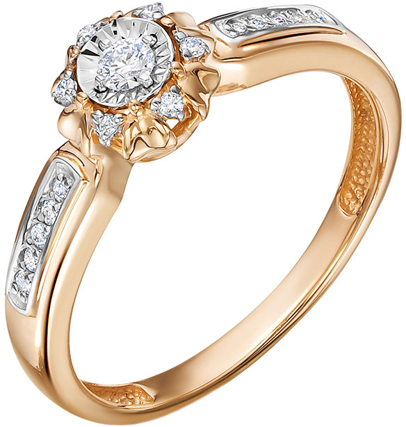 Золотое кольцо Vesna jewelry 11905-159-00-00 с бриллиантами