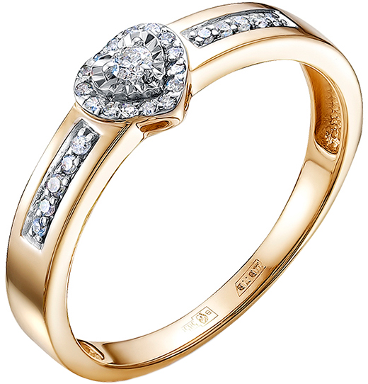 Золотое кольцо Vesna jewelry 12013-159-46-00 с бриллиантами