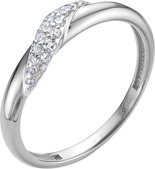 Кольцо из белого золота Vesna jewelry 12172-251-01-00 с бриллиантами