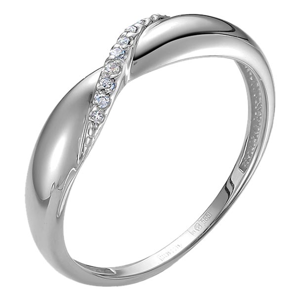 Кольцо из белого золота Vesna jewelry 12173-251-01-00 с бриллиантами