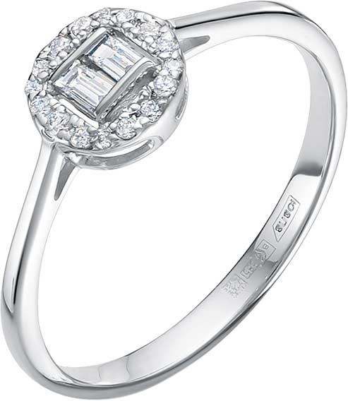 Кольцо из белого золота Vesna jewelry 12722-251-124-00 с бриллиантами