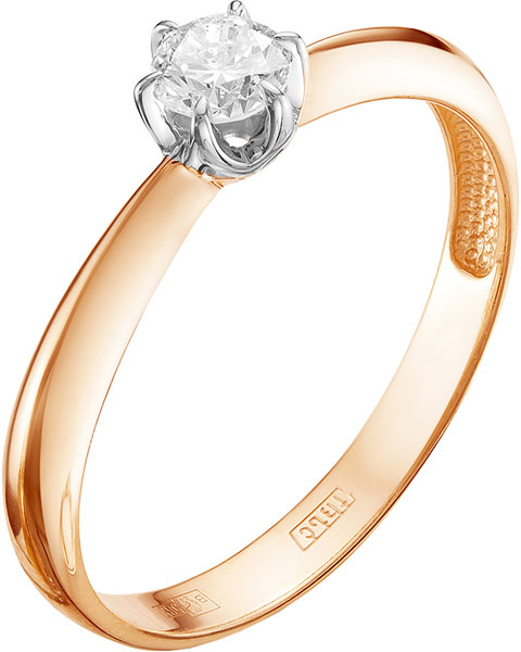 Золотое помолвочное кольцо Vesna jewelry 1278-151-00-00 с бриллиантом